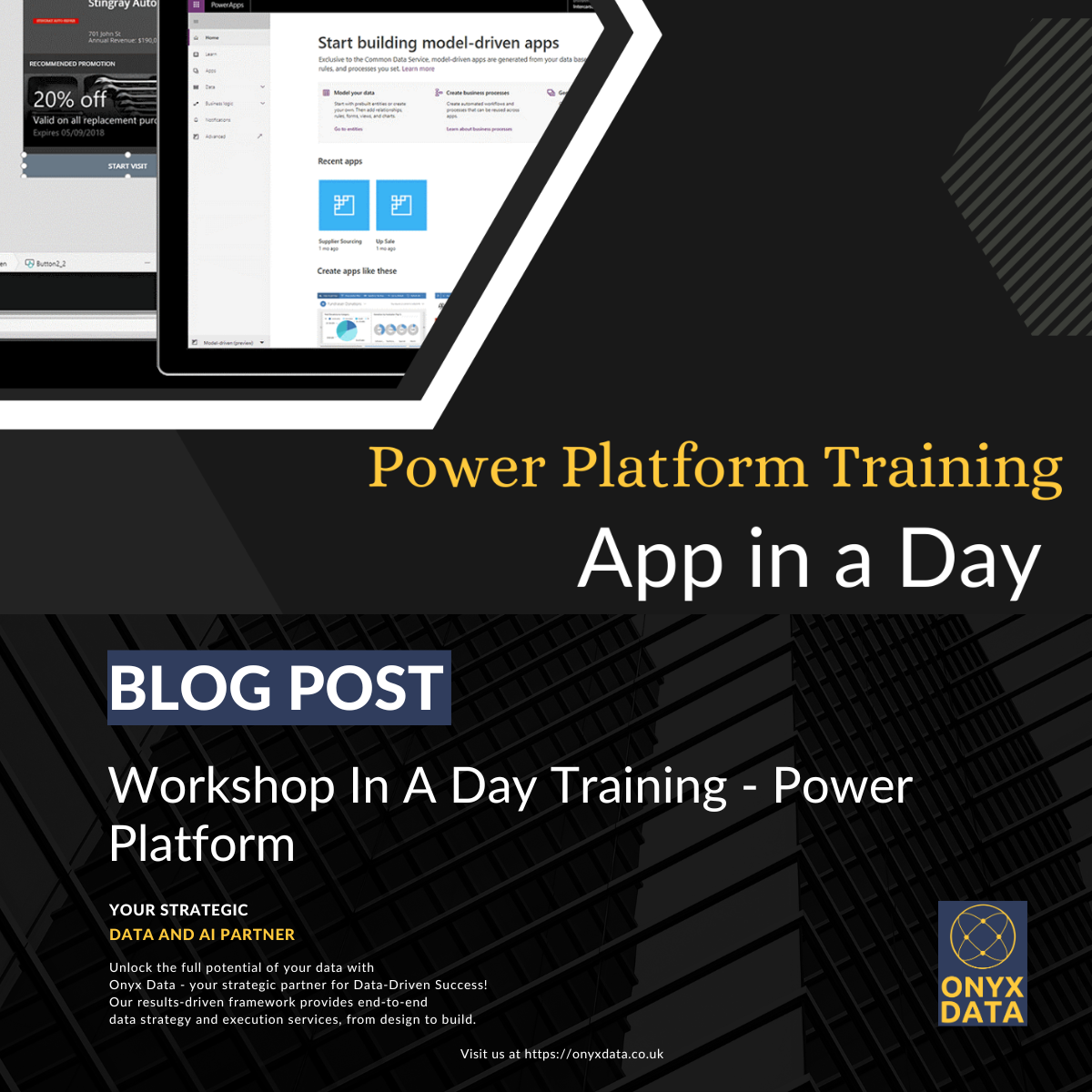 Workshop In A Day Training - Power Platform - Onyx Data