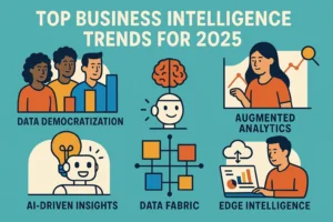 Business Intelligence Trends 2025: Explore emerging BI trends leveraging AI and real-time data for smart decisions and competitive growth.