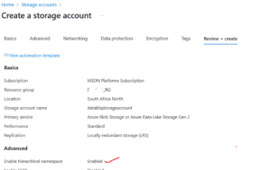 creating your storage account
