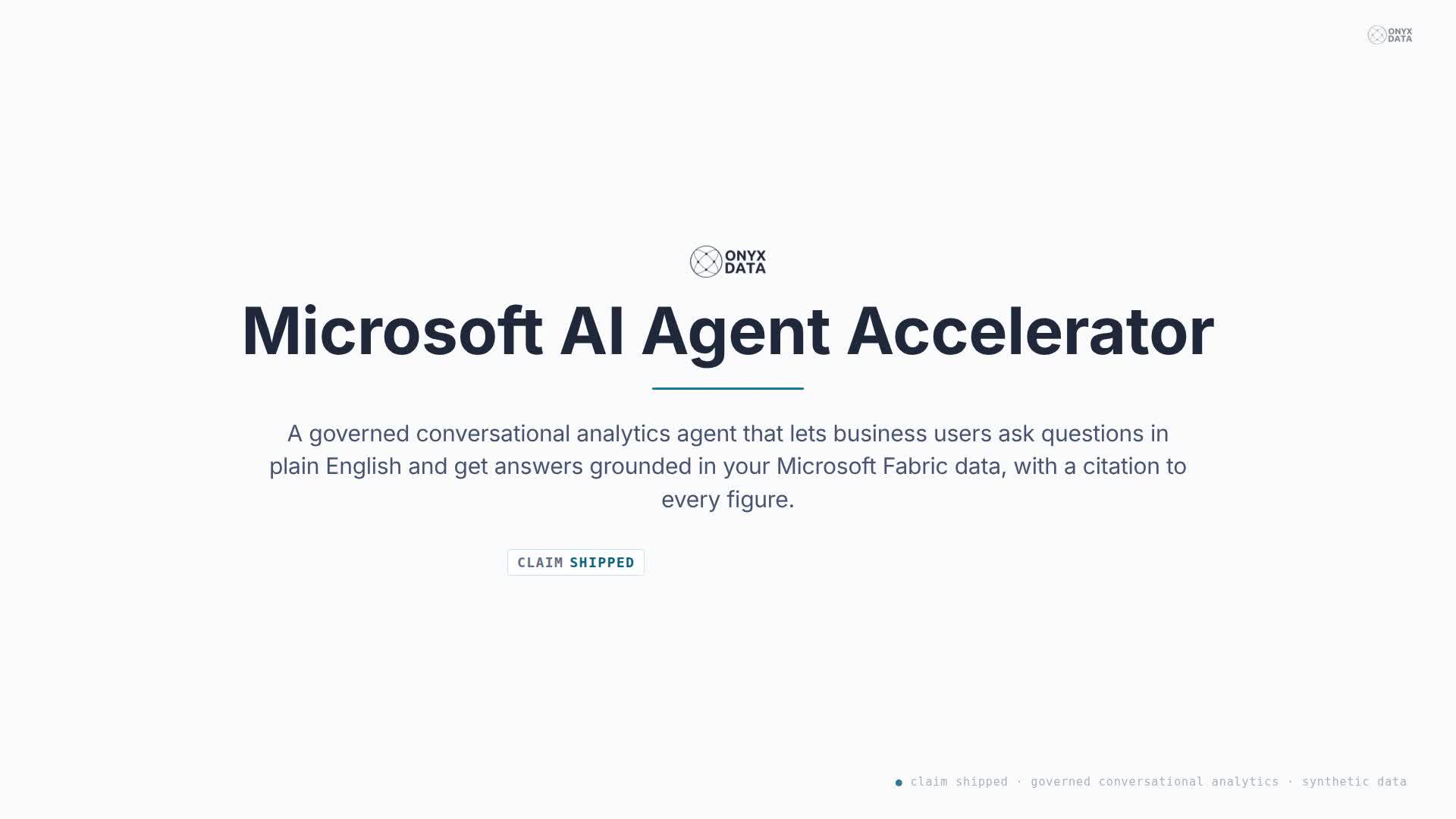 Microsoft AI Agent Accelerator demo